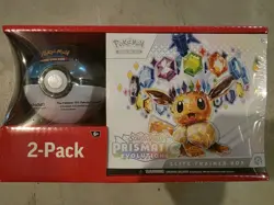 Pokemon TCG Prismatic Evolutions Elite Trainer Box & 3-pack Tin Factory Sealed - Image 3