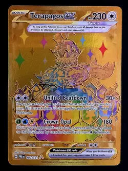 Pokemon Prismatic Evolutions - TERAPAGOS EX - GOLD HYPER RARE - 180/131 - NM - Image 1