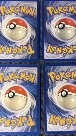 4 x Growlithe 28/102 Pokemon Base Set Unlimited (LP-MP) - Image 2
