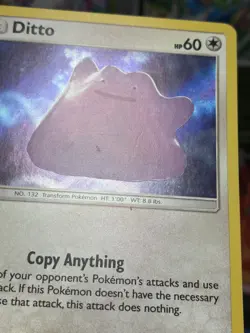 Ditto 17/18 Holo Ultra Rare Detective Pikachu Pokemon Cards - Image 3