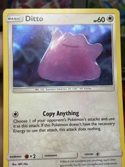 Ditto 17/18 Holo Ultra Rare Detective Pikachu Pokemon Cards - Image 5