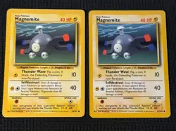 2 x Magnemite 53/102 - Pokemon Base Set Unlimited - Image 1
