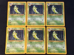 7 x Metapod 54/102 Pokemon Base Set Unlimited (LP-MP) - Image 1