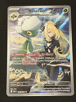 Pokemon TCG Destined Rivals 184/182 Cynthia’s Roserade Illustration Rare - NM - Image 1