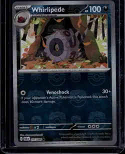 Whirlipede (Master Ball Pattern) 055/086 Holo Common Black Bolt Pokemon NM A778 - Image 1
