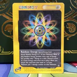 Pokemon TCG Rainbow Energy 144/147 Aquapolis e-Series 2002 LP - Image 1