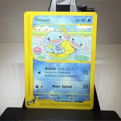 Pokemon TCG Wooper Aquapolis Common Regular 117/147 40 HP English 2002 NM - Image 1