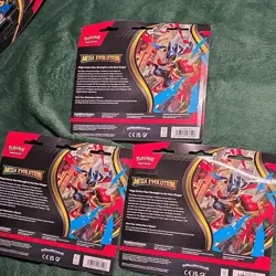 Pokemon TCG Mega Evolution Golduck Booster Promo Pack Lot of 3 - Image 2