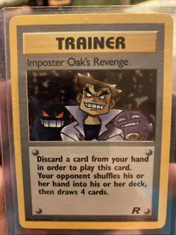 Imposter Oak's Revenge 76/82 Team Rocket Pokemon TCG WOTC Vintage 2000 NM Gengar - Image 1