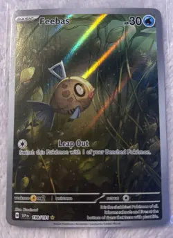 Pokemon TCG Feebas 198/191 Illustration Rare, Surging Sparks Near Mint - Image 1