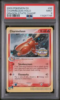 Pokemon Charmeleon 99/97 EX Dragon Secret Rare 2003 State Championships PSA 9 - Image 1