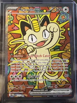 2026 POKEMON POR EN-PERFECT ORDER SPECIAL ILLUSTRATION RARE #121 MEOWTH EX - Image 1