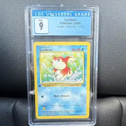 CGC 9 Goldeen 53/64 Jungle 1st Edition 1999 Pokemon - Image 1