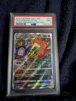 2022 Pokemon Promo Charizard VSTAR Full Art #262 PSA 9 MINT - Image 1
