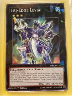 YuGiOh TRI-EDGE LEVIA #BP03-EN132🔥PSA 10 GEM MINT🔥1st EDITION-2014 SHATTERFOIL - Image 3