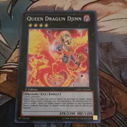 Yu-Gi-Oh! Queen Dragun Djinn 1st Edition Galactic Overlord GAOV-EN049 Konami EN - Image 1