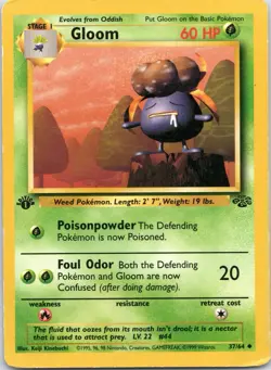 Pokemon TCG 1st Edition Jungle Gloom 37/64 - Image 1