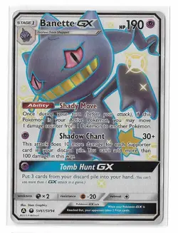 Banette GX SV61/SV94 Hidden Fates Shiny Vault Full Art S&M Pokemon TCG Card NM - Image 1