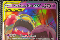 2019 Muk & Alolan Muk GX 61/214 Tag Team Unbroken Bonds Pokemon TCG Trading Card - Image 3
