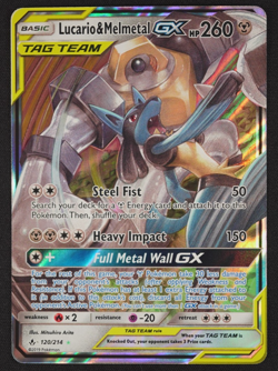 2019 Lucario & Melmetal GX 120/214 Tag Team Unbroken Bonds Pokemon TCG Card - Image 1