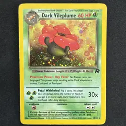 Dark Vileplume Team Rocket HOLO Rare Pokemon Vintage Card WOTC TCG 13/82 - Image 1