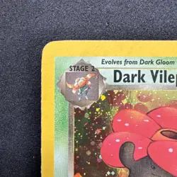 Dark Vileplume Team Rocket HOLO Rare Pokemon Vintage Card WOTC TCG 13/82 - Image 2