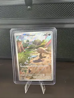 Paldean Wooper 102/094 Phantasmal Flames Illustration Rare Full Art Pokemon Card - Image 1