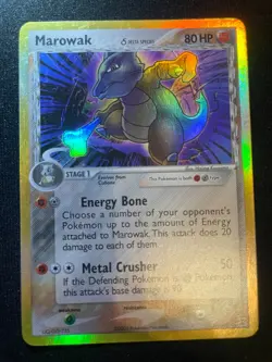 Marowak 10/113 | 2005 Pokemon EX Delta Species Holo | LP Lightly Played - Image 1
