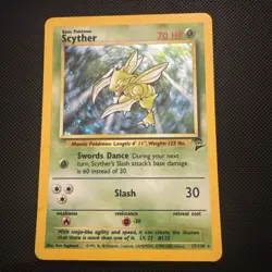 Pokemon TCG Scyther Holo Rare Jungle Card 10/64 NM Condition - Image 1