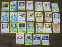 Pokemon 1999 Lot of 25 Cards Uncommon/Common Jungle Set Pikachu Eevee Oddish - Image 1