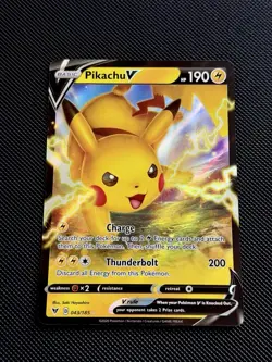 ⚡ Pikachu V 043/185 SWSH Vivid Voltage - MINT Ultra Rare Holo Pokemon TCG Card - Image 1