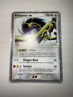 Rayquaza Ex 039 Ultra Rare Pokemon Card Swirl Holo 2006 - Image 2