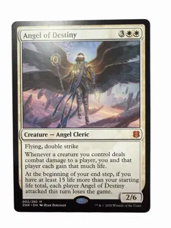 MTG Angel of Destiny Zendikar Rising Mythic Card 002/280 Regular - Image 1
