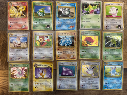 Vintage Japanese Pokemon Card Lot WOTC Era Pocket Monsters Back 15 Cards - Image 1