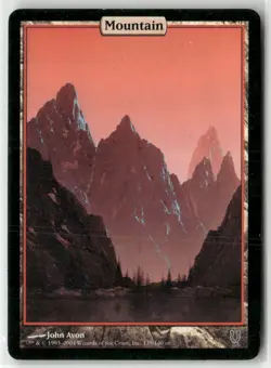 Mountain - Full Art 139 Land Unhinged Magic: The Gathering Near Mint - Image 1