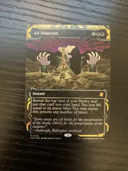 Ad Nauseam Foil 0025 Secrets of Strixhaven Mystical Archive Mythic MTG SOA EN NM - Image 1