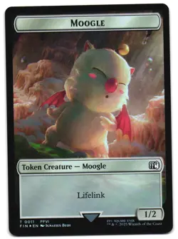 Hero (0004) // Moogle (0011) Double-Sided Token Foil 4 // 11 T FINAL FANTASY MTG - Image 2