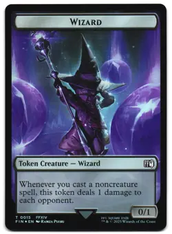 Hero (0005) // Wizard (0015) Double-Sided Token Foil 5 // 15 T FINAL FANTASY MTG - Image 2