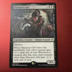 x1 Massacre Girl R MTG War of the Spark M/NM, English - Image 1
