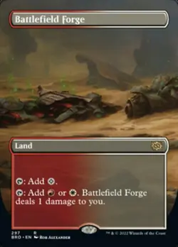MTG Battlefield Forge - Foil - Borderless NM-Mint The Brothers' War - Image 1