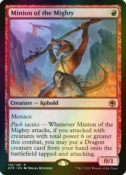 MTG Minion of the Mighty Foil ** Adventures in the Forgotten Realms ** English - Image 1