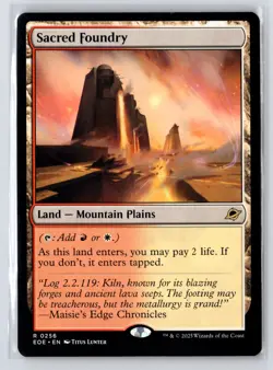 Sacred Foundry #256 Edge of Eternities Magic The Gathering MTG - Image 1