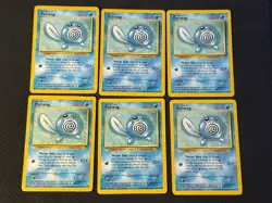 10 x Poliwag 59/102 Pokemon Base Set Unlimited (MP) - Image 1