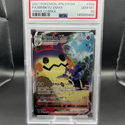 Pokemon TCG Mimikyu VMAX 234/184 Vmax Climax Character Super Rare Holo PSA 10 - Image 1