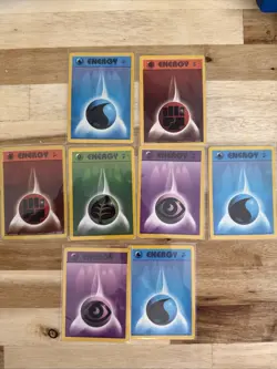 8 Pokemon WOTC Vintage Energy Base Set 2 - Image 1