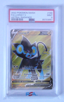 Pokemon TCG 2022 Astral Radiance Luxray V #168 PSA 9 - Image 1