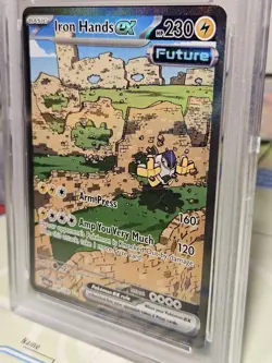 PSA 10 Gem Mint Iron Hands Ex Graded Pokemon Card #248 Paradox Rift 2023 - Image 2