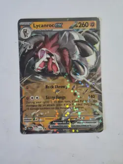 Lycanroc ex 117/193 Double Rare Paldea Evolved Pokemon Holo Near Mint - Image 1