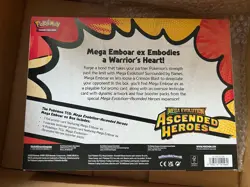 Pokemon Mega Evolution Ascended Heroes Mega Emboar EX Box NEW & SEALED - Image 2
