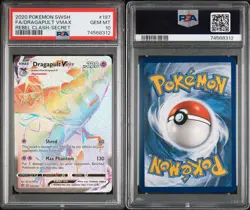 Pokemon Rebel Clash Dragapult VMax 197/192 PSA 10 (Secret/Rainbow Rare) - Image 3